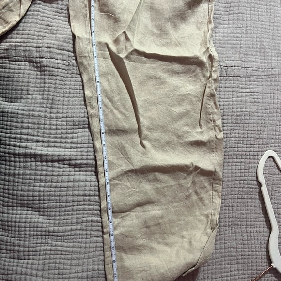 WOMEN’s 100% LINEN Cream Pants - Picture 4 of 8